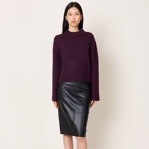 Lisa Yang Mahogany (Plum) Sony Cashmere Sweater